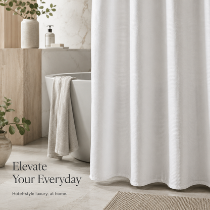 Haven & Loom™ Waffle Weave Shower Curtain