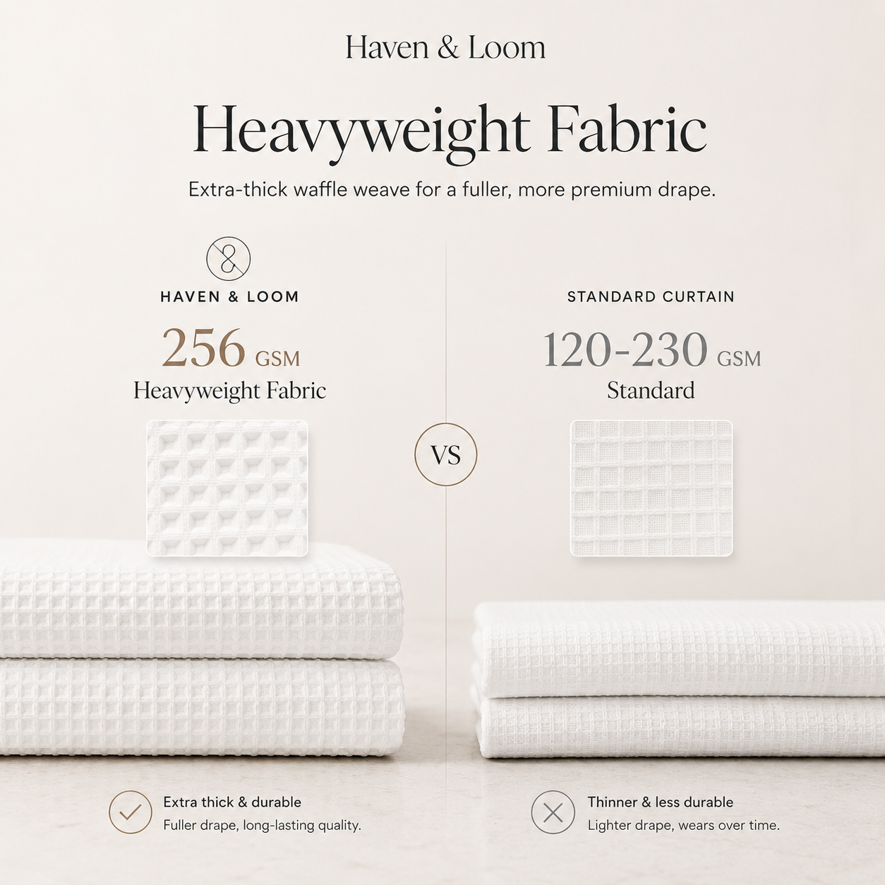 Haven & Loom™ Waffle Weave Shower Curtain
