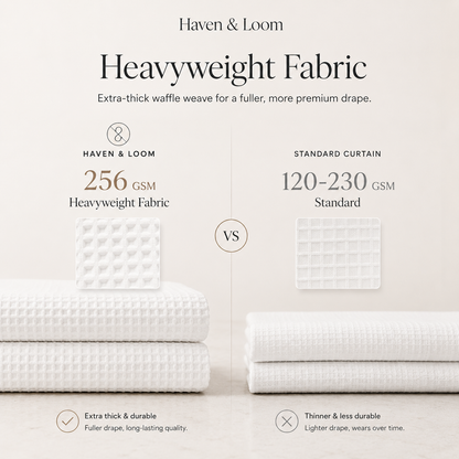 Haven & Loom™ Waffle Weave Shower Curtain